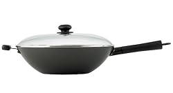 Helen Chen's Asian Kitchen 14-inch Excalibur Nonstick Lidded Wok
