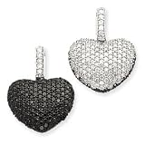 31z3crLXLIL. SL160  14k White Gold Diamond Reversible Heart Pendant