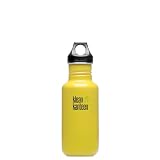 Klean Kanteen 18-Ounce Classic Sport Cap 2.0 Stainless Steel Water Bottle, Solar Yellow