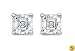 4 1/2 Carat Asscher Cut Diamond Stud Earrings 18k White Gold GIA certified