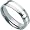 Titanium Sterling Silver Inlay 6mm Ring Size 6