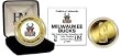 MILWAUKEE BUCKS 24KT GOLD AND COLOR TEAM COIN