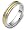 5mm Classic 14 Karat Yellow Gold & Titanium Wedding Band Ring - 6.25