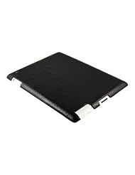 Black iPad 2 Clip On Case - Genuine Lizard Skin Leather