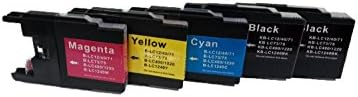 5PK(2 Black 1 Cyan 1 Magenta 1 Yellow) of Self Trend Ink for LC12/LC40/LC71/LC73/LC75/LC400/LC1220/LC1240 Black/Cyan/Magenta/Yellow