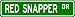 RED SNAPPER Street Sign ~ Fishing ~ Great Fish Sign for your Lodge, Gameroom, Basement, Garage, Barn