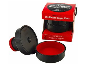 Elizabeth Karmel's Grill Friends Silicone Coated Burger Press, 3/4-Pound Capacity