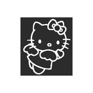Hello Kitty Sticker Angel White Decal 5.5" tall