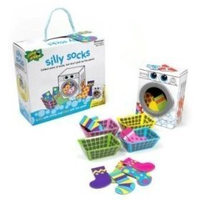 31z42A 1sHL Pressman Chimp and Zee Silly Socks Game