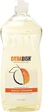 Citra Dish Natural Dish Soap Liquid, Mango Tangerine, 25-Ounce Bottles (Pack of 12)