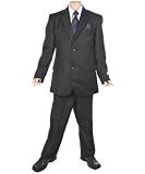Joey Couture Solid 5-Piece Suit (Sizes 8 - 20) - black, 12