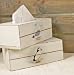 Kitchen & Housewares : TISSUE BOX, white with seagull 23.5x12.5x9.5cm