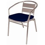 Bolero Seat Pads Colour: Navy blue. Pack quantity 4