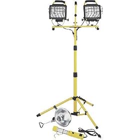 Bayco 3-Pc. 1000 Watt Twin Halogen Light Kit, Model# HL-1103