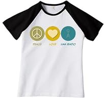 Peace Love Ham Radio Jr. Miss Cap Sleeve