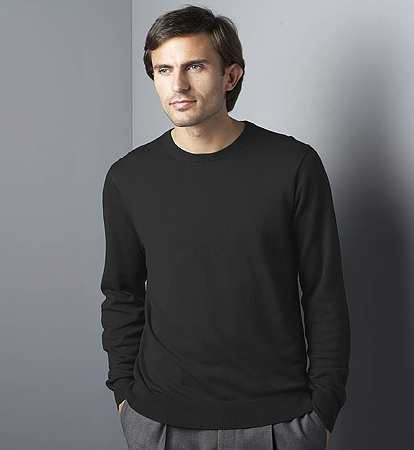 Big & Tall Collezione Crew Neck Ribbed Jumper With Cashmere
