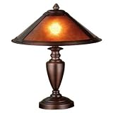 17 Inch H Van Erp Amber Mica Accent Lamp Table Lamps