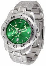 South Florida Bulls Sport Steel Band Ano-Chrome Men's Watch