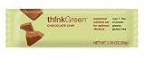 thinkGreen Bars, Chocolate Chip, 1.76-Ounce Bars (Pack of 15)
