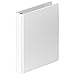 Wilson Jones 1 Inch 3 Ring Binder, Heavy Duty D-Ring View Binder, Extra Durable Hinge, White (W385-14WPP1)