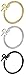 Forbidden Body Jewelry Set of 3 Nose Hoops or Cartilage Rings: 20g 8mm IP Plated Surgical Steel Bow Design Rings