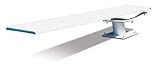 S.R. Smith 68-209-5962 606/608 Cantilever Jump Stand with 6-Feet Frontier III Diving Board, White