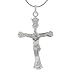 Sterling Silver Cross with Crucifix Necklace