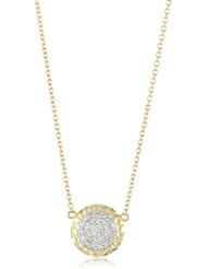 Phillips Frankel "Affair" Yellow Gold Diamond Hammered Necklace