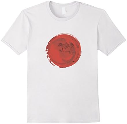 Men's Japan Flag t shirt patriotic tee for men women boys girls 2XL White
