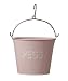 Outdoor Living : Pink Enamel Metal Peg Bucket