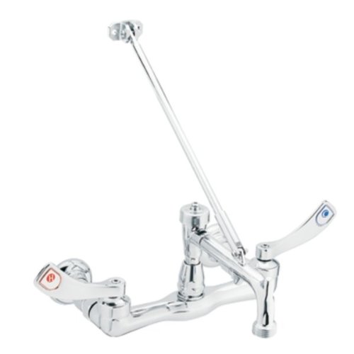 Moen 8232 M-Dura Two-Handle Wrist Blade Service Sink Faucet, Chrome