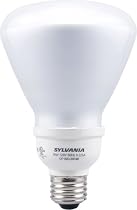 Sylvania 29565 16W Compact Fluorescent Lamp with R30 Cover Integral 120V Ballast, Medium Screwbase, Warm White, 1-Pack # CF16EL/BR30/1BL/6 120V