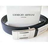 100% Authentic, Gorgeous GIORGIO ARMANI Calf Leather, Reversible BELT. Made in ITALY