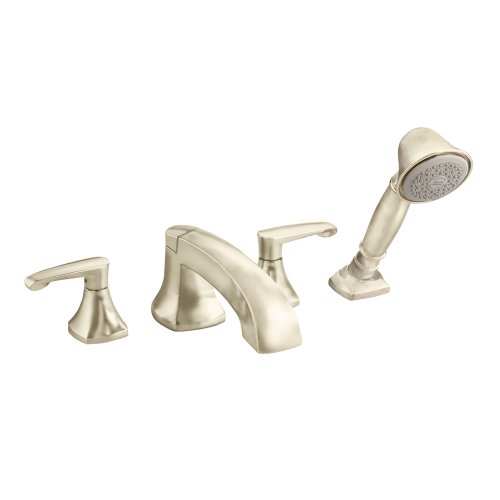 American Standard 7005.901.295 Copeland Deck Mount Filler with Personal Shower and Integral Diverter, Satin Nickel
