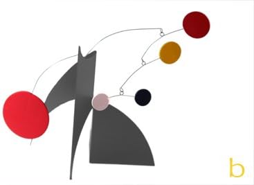 MODERN ART STABILE - DESKTOP ART SCULPTURE MID CENTURY MODERN