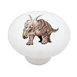 Achelousaurus Dinosaur Decorative High Gloss Ceramic Drawer Knob