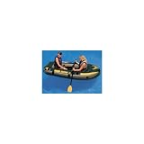 Seahawk 2-Man Weather Resistant Inflatable Boat Kit with French Oars