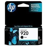 Original HP 920 Black Officejet Ink Cartridge in Retail Packaging