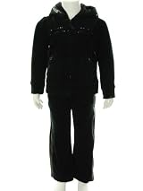 Flapdoodles Sequin 2 Piece Velour Jacket and Pant