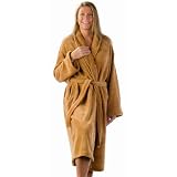 Golden Dream Soft Fleece Robe - Saddle