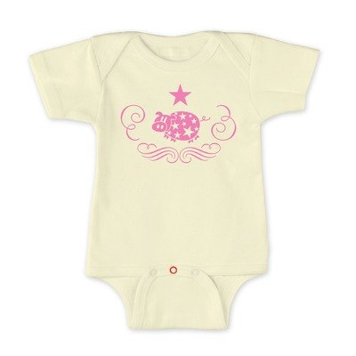 Super Piggy Short Sleeve Light Yellow Bodysuit Size: 3-6