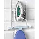 Spectrum 66300 Iron And Ironing Board Holder, White