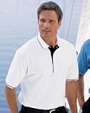 Outer Banks 6.8 oz Ringspun Cotton Pique Polo with Stripe Trim by Outer Banks (Style# 2102)