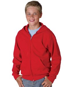 Youth 50/50 Full-Zip Hooded Sweatshirt