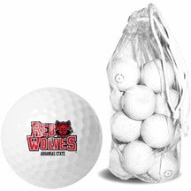 Arkansas State Red Wolves 15 Golf Ball Clear Pack
