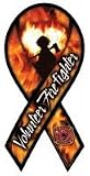Volunteer Firefighter 8" Ribbon Car Magnet