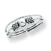 Sterling Silver Antiqued Bead with 20 inch Sterling Silver Chained Toe Ring