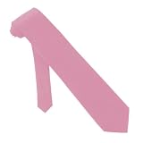 Solid Color Mens Tie by Jacob Alexander - Carnation Pink