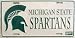 lp - 807 Michigan State Spartans - College License Plate - 358