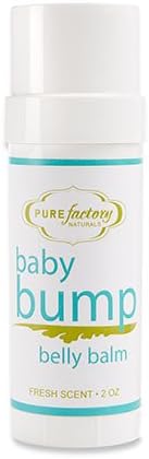 Baby Bump Belly Balm 2 oz PURE Factory Splash Stretch Marks All Natural Made USA